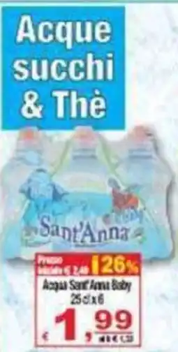 CTS Supermercati Acqua Sant'Anna Baby offerta