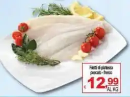 CTS Supermercati Filetti di platessa pescato - fresco offerta