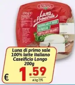 Ipercarni Luna di primo sale Caseificio Longo offerta