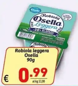 Ipercarni Robiola leggera Osella offerta