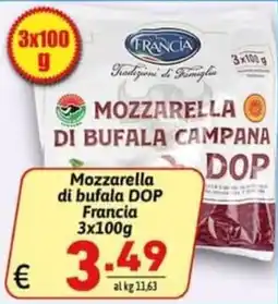 Ipercarni Mozzarella di bufala DOP Francia offerta