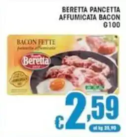 Sacoph Beretta pancetta affumicata bacon offerta