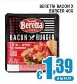 Sacoph Beretta bacon x burger offerta