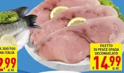 Iper Triscount Filetto di pesce spada offerta
