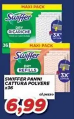 MA Supermercati Swiffer panni cattura polvere offerta