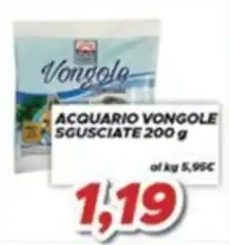 MA Supermercati Acquario vongole sgusciate offerta