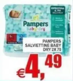 Pewex Pampers salviettine baby dry offerta