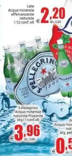 Elite Lete Acqua minerale effervescente naturale offerta