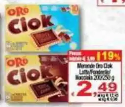 CTS Supermercati Merende Oro Ciok offerta