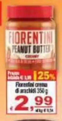 CTS Supermercati Fiorentini peanut butter creamy offerta