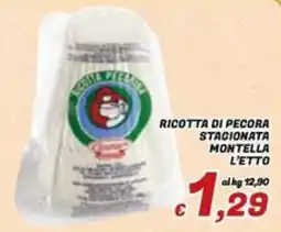 Idromarket Ricotta di pecora Montella offerta