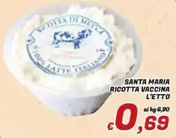 Idromarket Santa Maria Ricotta Vaccina offerta