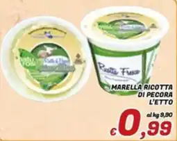 Idromarket Marella Ricotta di Pecora offerta