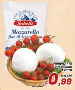 Idromarket Mozzarella fior di Gran Sasso Sabelli offerta