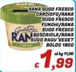 Idromarket Rana sugo fresco carciofo/rana offerta