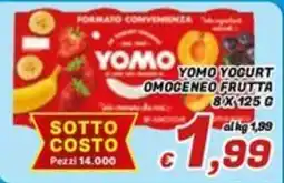 Idromarket Yomo yogurt omogeneo frutta offerta