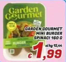 Idromarket Garden Gourmet mini burger spinaci offerta