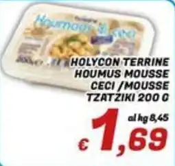 Idromarket Holycon terrine Houmous mousse Ceci / mousse Tzatziki 200 g offerta