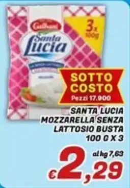 Idromarket Santa lucia mozzarella senza lattosio busta offerta
