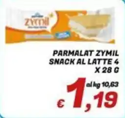 Idromarket Parmalat Zymil Snack al latte offerta