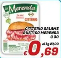 Idromarket Citterio salame rustico merenda offerta