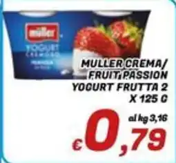 Idromarket Muller Crema/Fruit Passion Yogurt Frutta 2 offerta