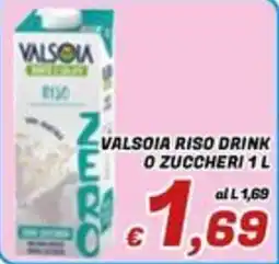 Idromarket Valsolia riso drink zero offerta