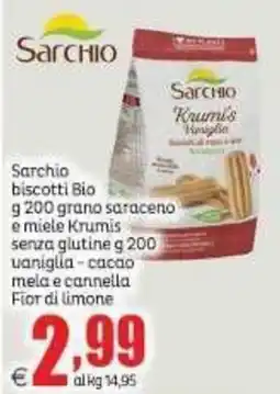 Elite Sarchio biscotti Bio offerta