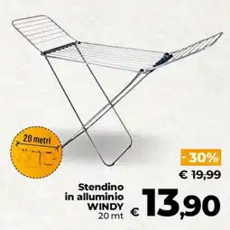 Ipercoop Radenza Stendino in alluminio WINDY offerta