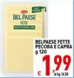 Iper Triscount Bel Paese fette pecora e capra offerta