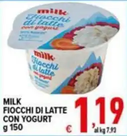 Iper Triscount Milk Fiocchi di latte con yogurt offerta