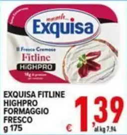 Iper Triscount Exquisa Fitline Highpro Formaggio Fresco offerta