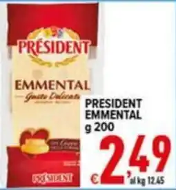 Iper Triscount President emmental offerta