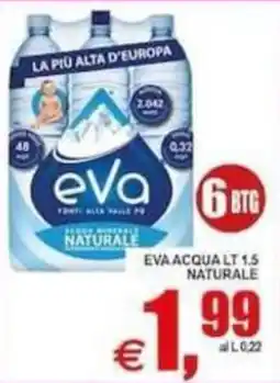 Pewex Eva acqua naturale offerta