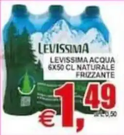 Pewex Levissima acqua naturale frizzante offerta