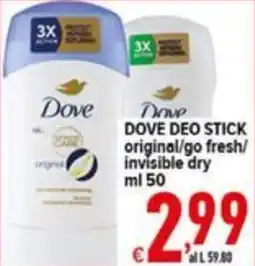 Iper Triscount Dove deo stick offerta