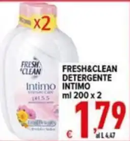 Iper Triscount Fresh&clean detergente intimo offerta