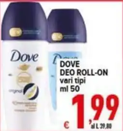 Iper Triscount Dove deo roll-on offerta