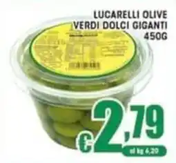 Sacoph Lucarelli olive verdi dolci giganti offerta