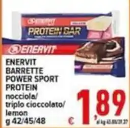 Iper Triscount Enervit barrette power sport protein offerta