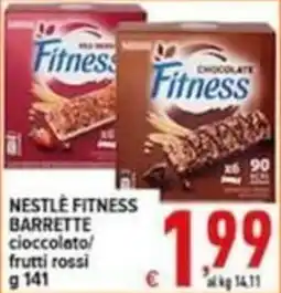 Iper Triscount Nestlé Fitness barrette cioccolato/frutti rossi offerta