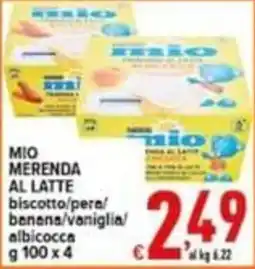 Iper Triscount Mio merenda al latte offerta