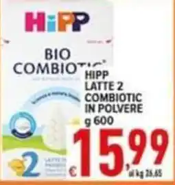 Iper Triscount Hipp latte 2 combiotic in polvere offerta