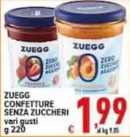 Iper Triscount Zuegg confetture senza zuccheri offerta