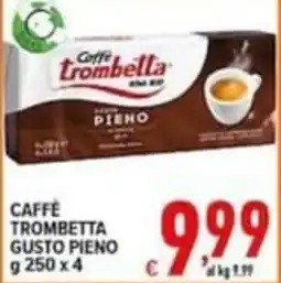 Iper Triscount Caffè Trombetta Gusto Pieno offerta