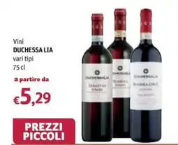Futura Supermercati Vini Duchessa Lia offerta