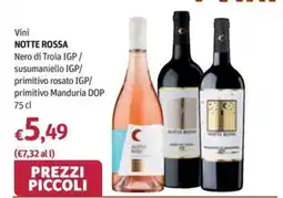 Futura Supermercati Vini Notte Rossa offerta