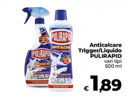 Coop Radenza Anticalcare Trigger/Liquido PULIRAPID offerta