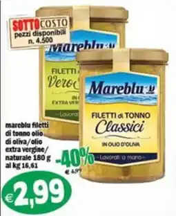 Il Castoro Supermercati Mareblu filetti di tonno offerta