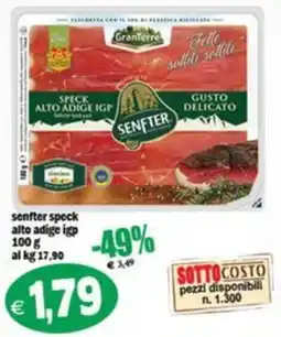 Il Castoro Supermercati senfter speck alto adige igp offerta